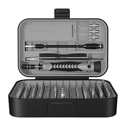Precision Screwdriver Set, SOONAN 130 in 1 Tool Kit with 120 Bits Magnetic Screwdriver Set & 10-bit Tool Set Handy Repair Tool for Computer Phone Watch Camera Laptop