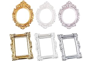 6Pcs Vintage Resin Picture Frames