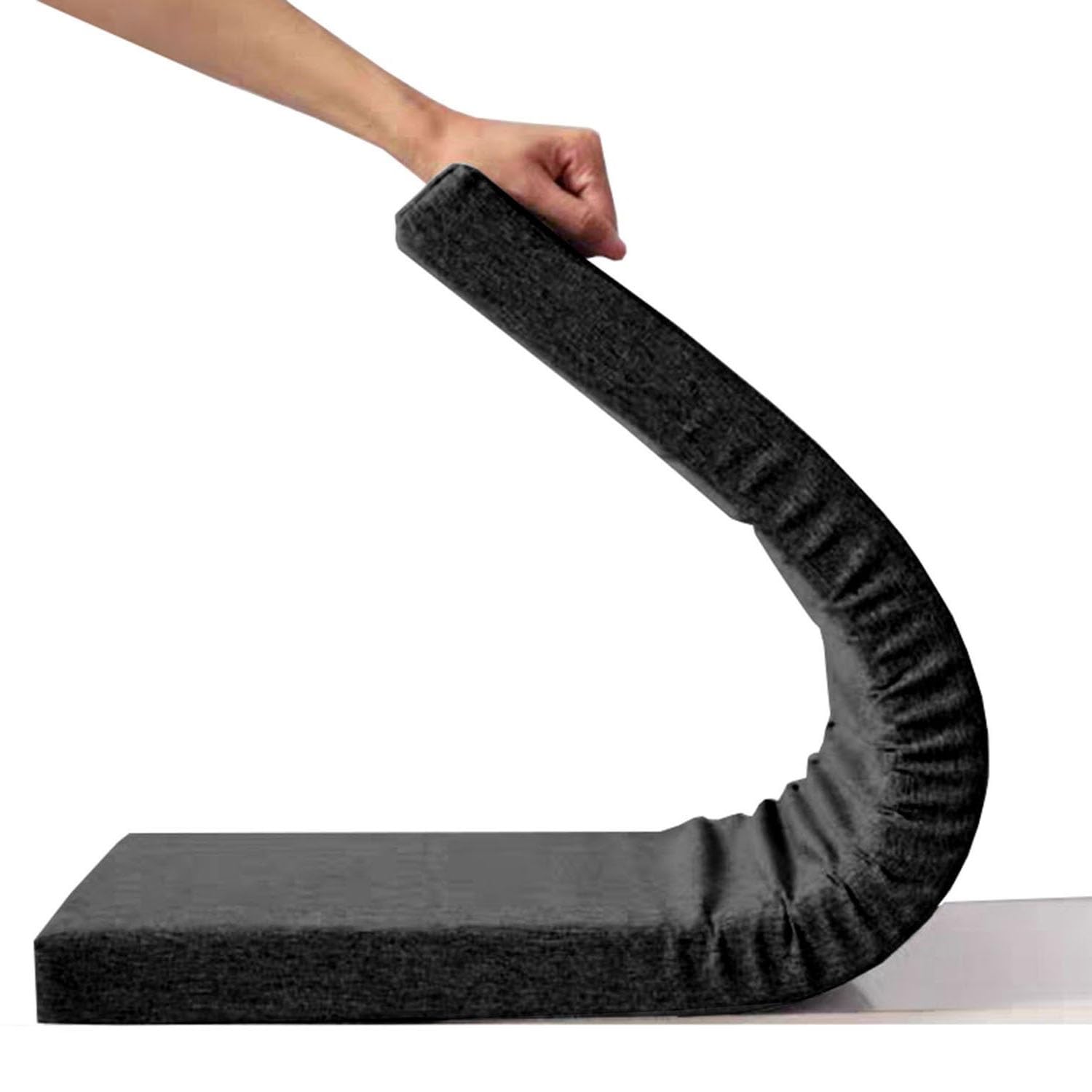 moismk Indoor Bench Cushion Seat Pad 100cm/150cm/120cm/140cm, 45D Thickened Foam, Personalized Cushions Indoor Outdoor, Bench Seat Cushion for Patio Furniture(Black,140x35cm x5cm Thick)