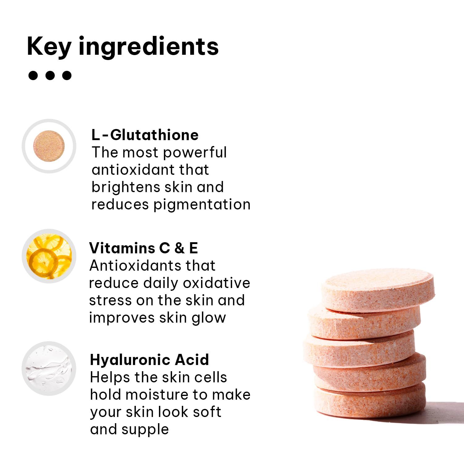 Healthkart Hk Vitals Glutathione (Lemon, 15 Effervished Tablet) | L-glutathione pills with vitamin C&E | For skin glow and hydration Healthkart Hk Vitals Glutathione (Lemon, 15 Effervished Tablet) | L-glutathione pills with vitamin C&E | For skin glow and hydration