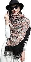 Vista 137 de DANA XU Manta de pashmina extragrande 100% de lana merina, bufanda de viaje, bufanda de cachemira para mujer, otoño e invierno, chal de gran