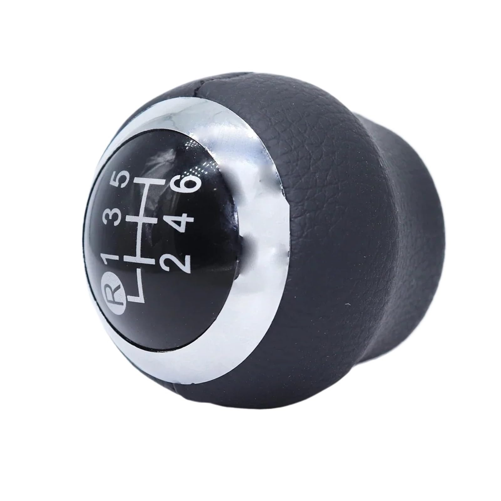 tusgt Knob Manual for Toyota for Avensis 2009-2014 6 Speed MT Gear Shift Knob GearStick Lever Pen Pu Leather Shifter Handball Chrome Black