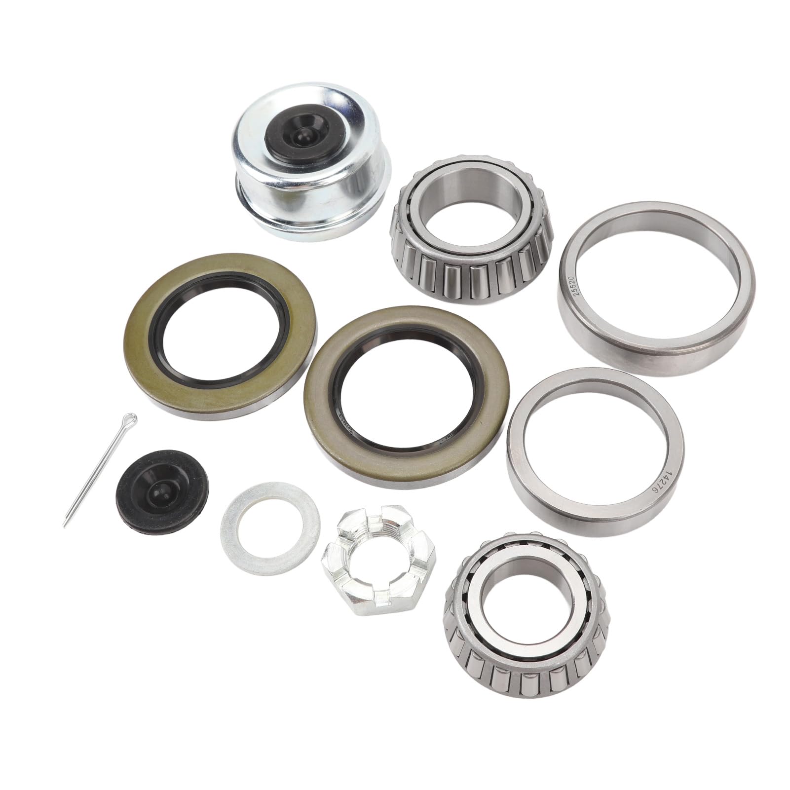 Aramox Kit per Cuscinetti per Cuscinetti della Ruota del Rimorchio per del Rimorchio per per per per per per Barca con Gare Esterne con Gare Esterne Guarni