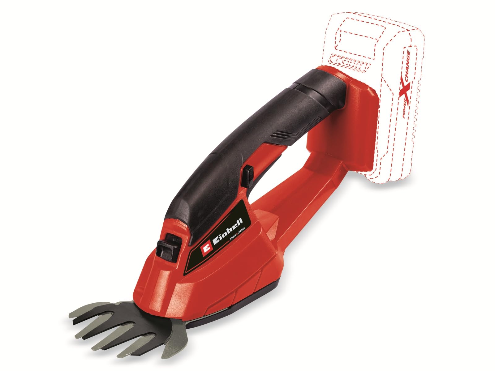 Einhell GE-CG 18/1 Li-Solo Forbici a batteria Power X-Change (18V, largh.taglio 100 mm, incl. lama tagliaerba, senza batteria e caricabatteria)