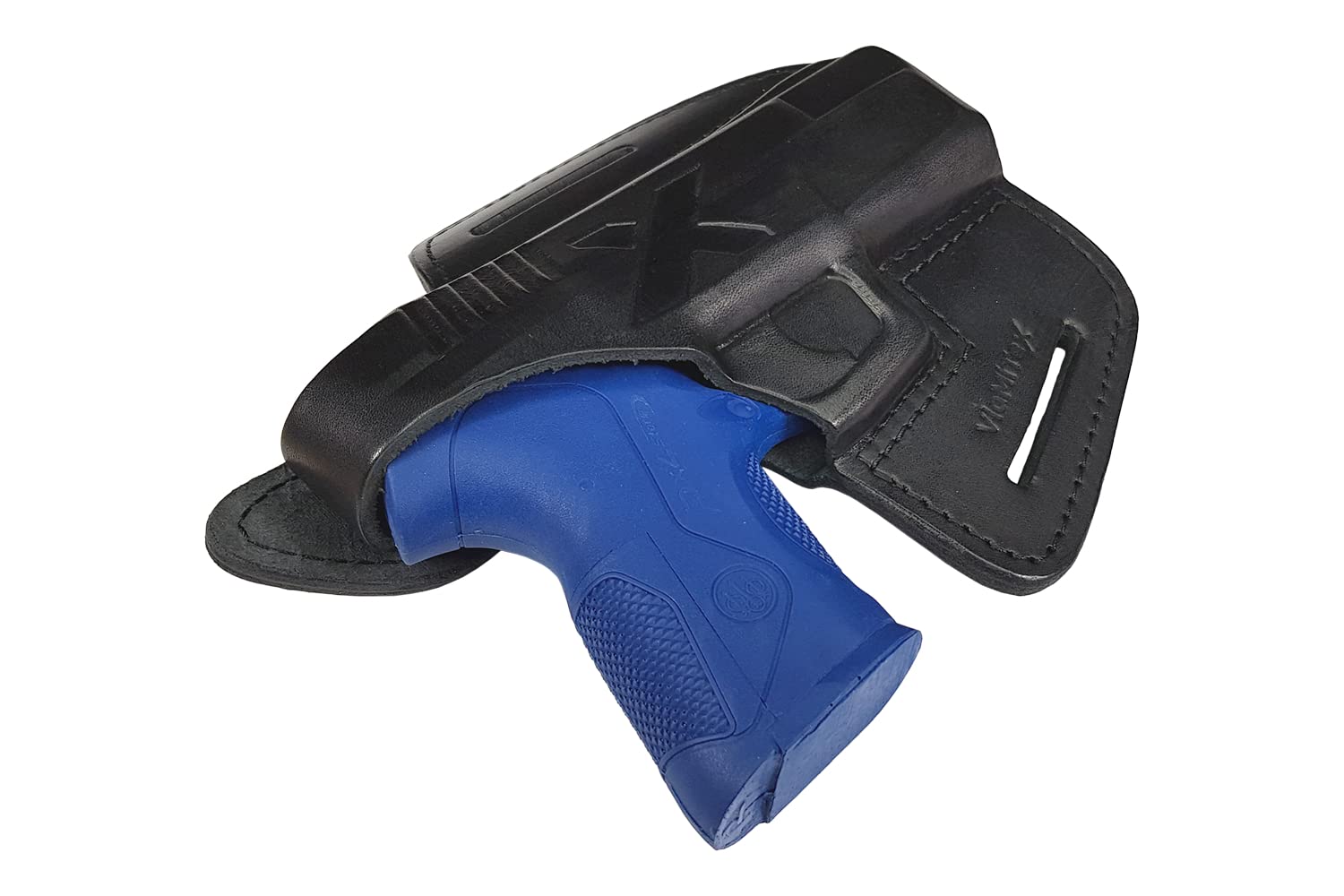 VlaMiTex B22 Fodero per Pistola Beretta Px4 Storm Full Size e Compact in Pelle Nero
