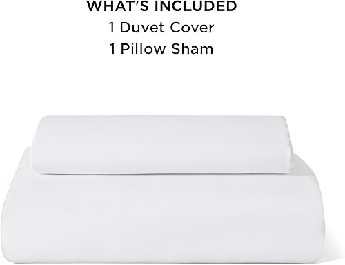 Miniatura 9 de Bedsure Funda de edredón, tamaño individual o individual XL, suave microfibra cepillada, niños, 2 piezas 1 funda de edredón color blanco (68 x 90