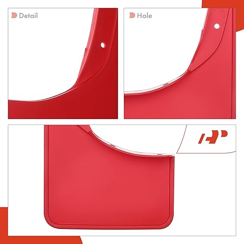 Miniatura 7 de A-Premium Juego de 4 unidades de guardabarros con accesorios compatibles con Suzuki Jimny, 2019-2020, 2019 2020, color rojo, delantero izquierdo