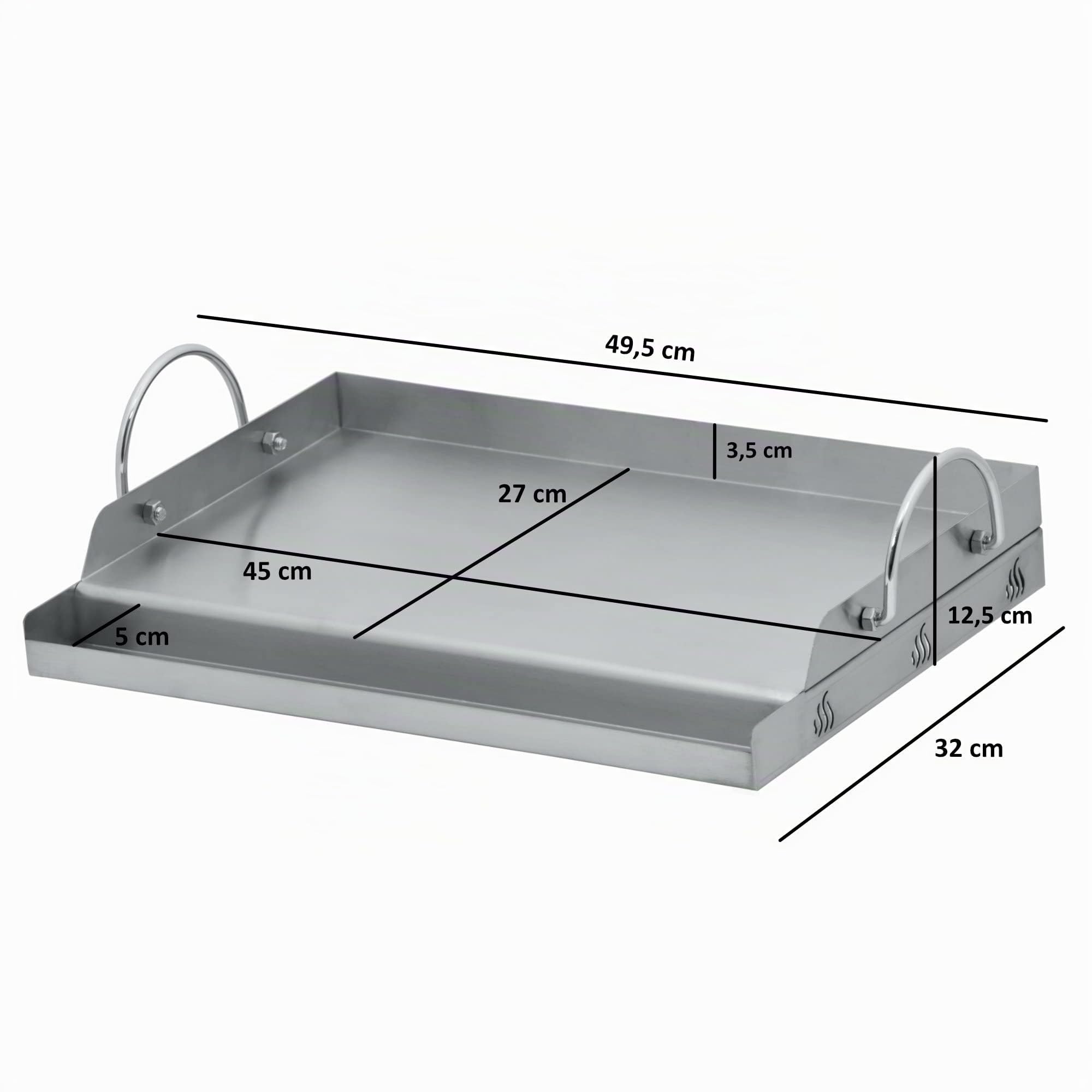 BBQ-Toro universelle en inox plaque de grill rectangulaire Plancha pour barbecue