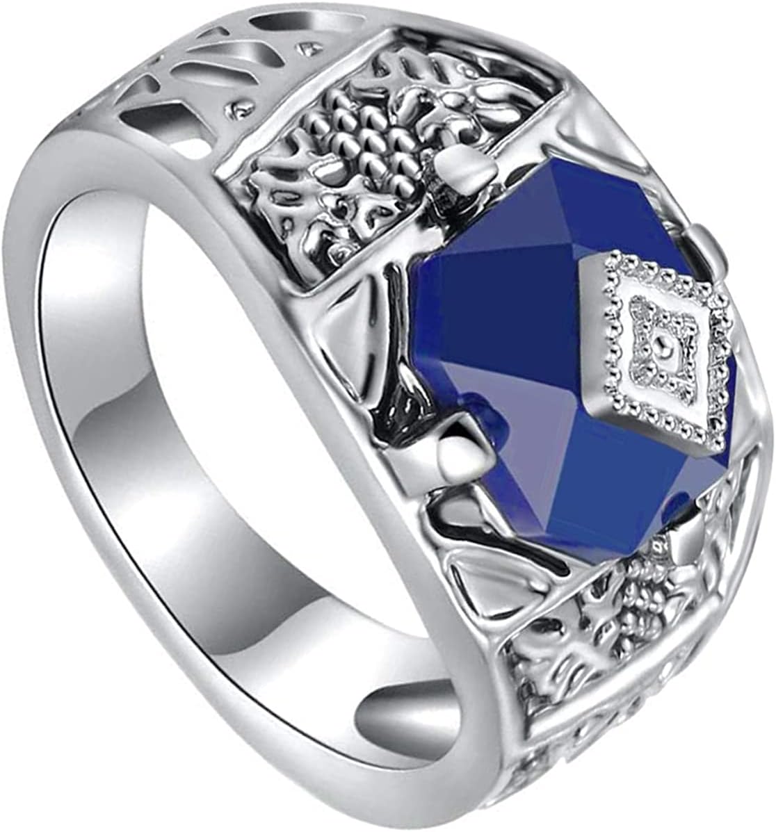 Vampire Gifts Ring 20mm Retro Fashion Jewelry Vampire Damon's Ring for Vampire Lover Team Damon TV Fans Gifts (11)