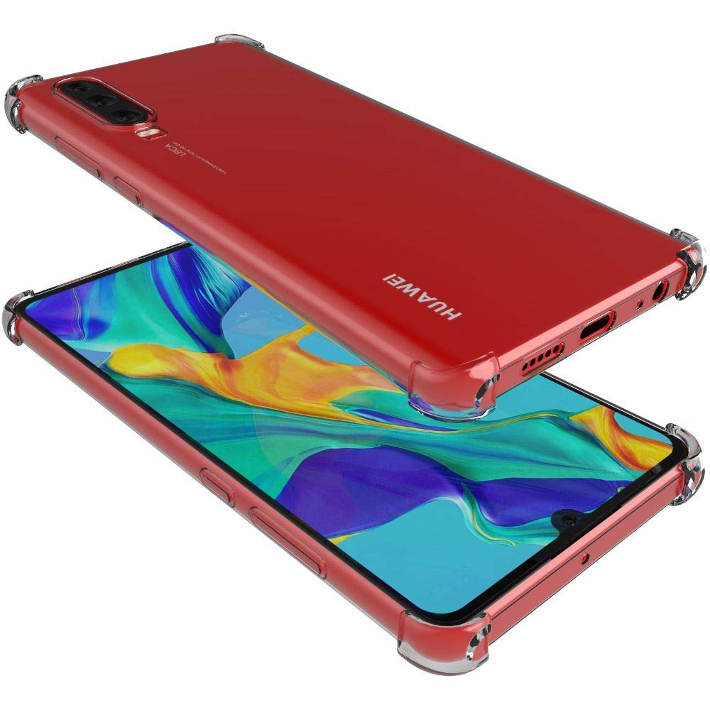 Para A Capa Huawei P30 Pro/Lite De Silicone Macia À Prova De Choque