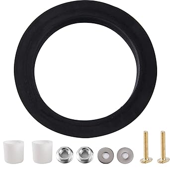 RV Toilet Seal Kit for 310 Toilet Parts,RV Toilet Rubber Seal Replacement Gasket with Bolt Covers,Washers,Nuts Mounting Hardware Compatible Flush Ball Seal for 300 310 320 Series RV Motorhome Toilets