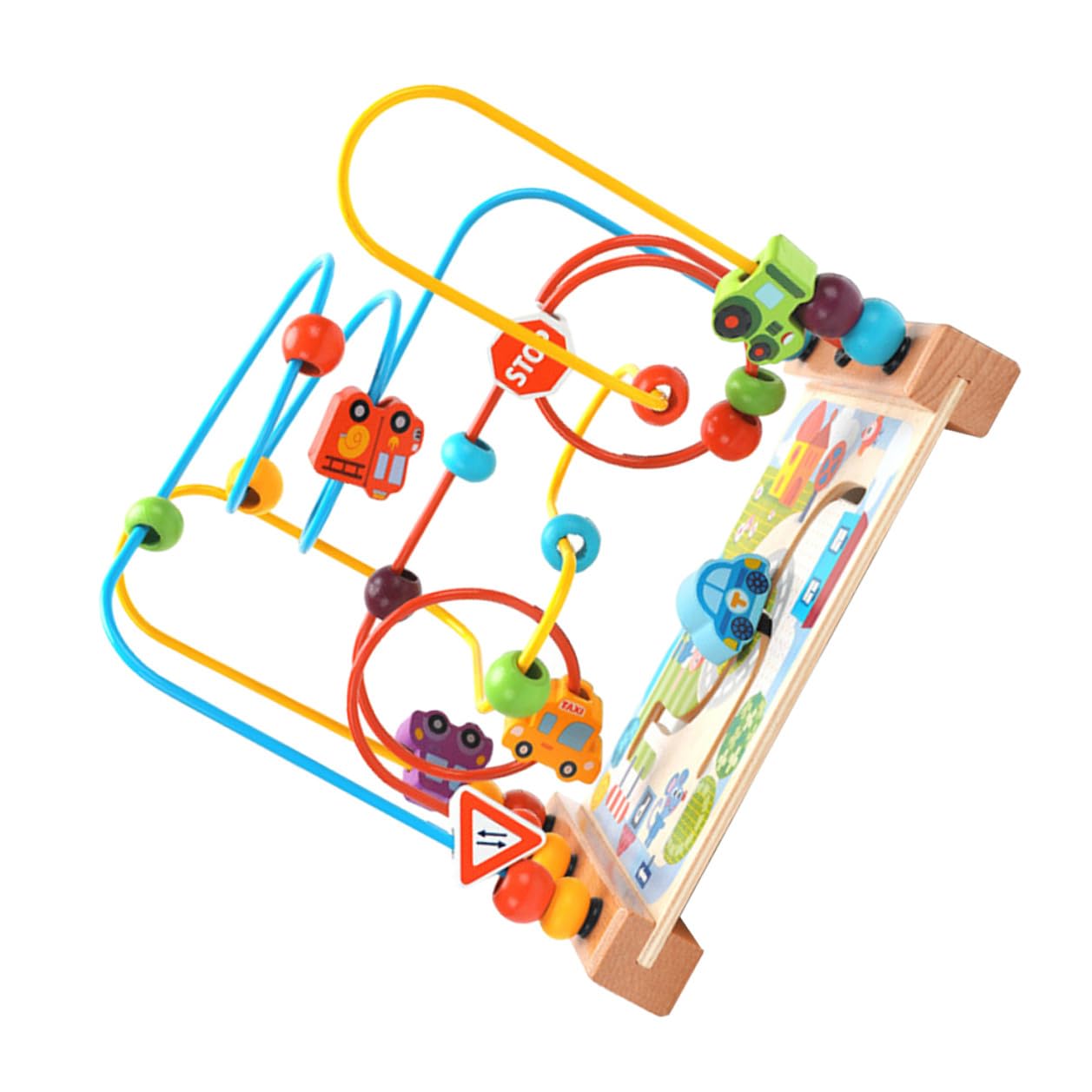 Juguete de Cuentas para Niños, Laberinto de Madera, Aprendizaje