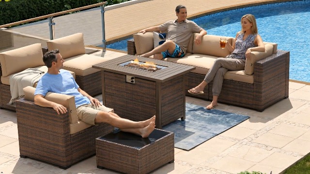 Amazon.com: Aoxun 8 Piece Patio Furniture Set with 44