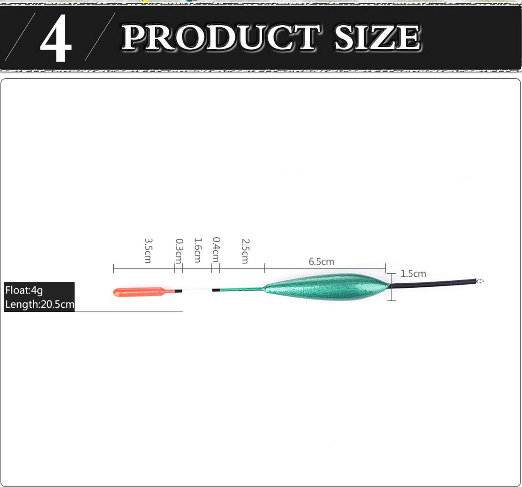 Flotteurs Visible Fluorescent Flotteurs Pêche OriGlam Bois Balsa - Kit 5 Flotteurs + 90 Butées Coulissantes Kit Pêche Crappie Flotteurs Visible Fluorescent Flotteurs Pêche OriGlam Bois Balsa - Kit 5 Flotteurs + 90 Butées Coulissantes Kit Pêche Crappie