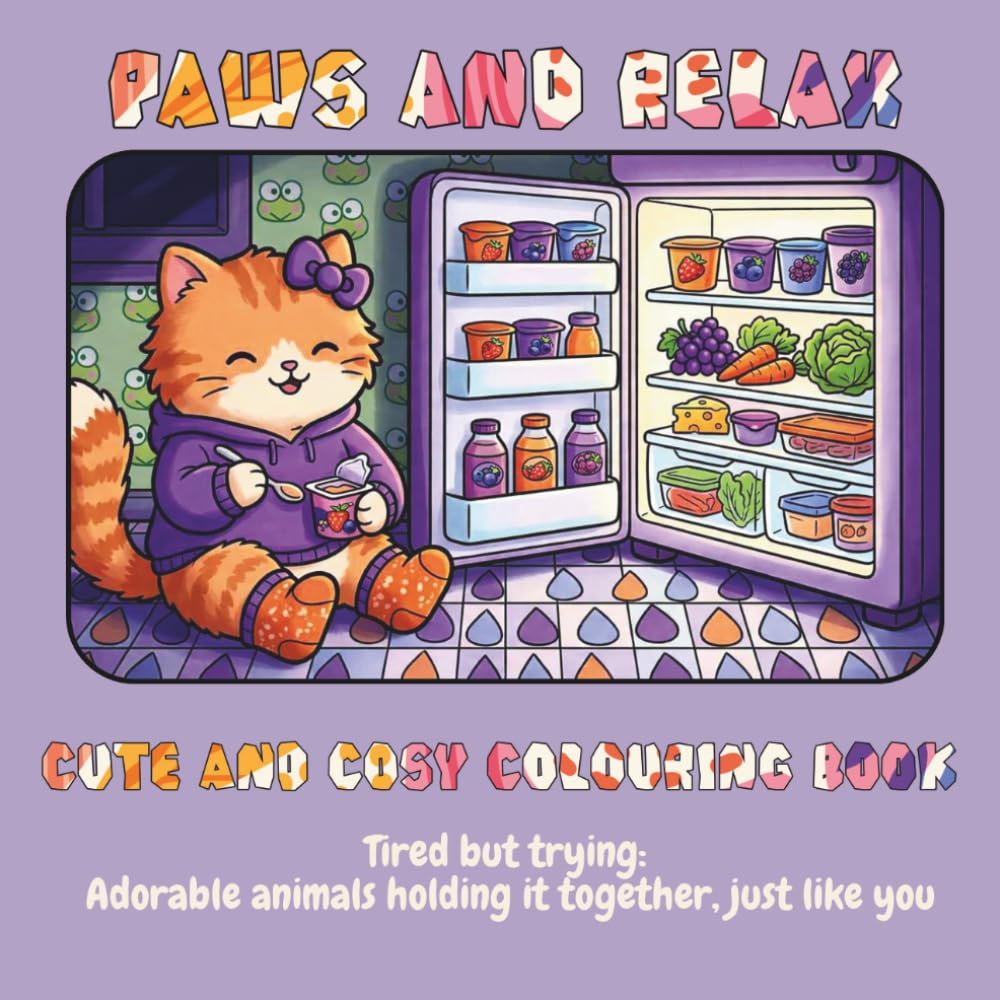 Paws and Relax: Tired but trying: Adorable animals holding it together, just like you