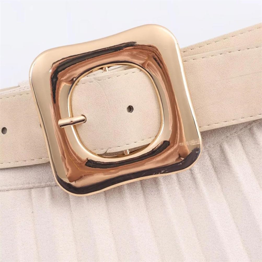 Women's Solid Color Pleated Midi Skirt Women Casual Elegant Skirt