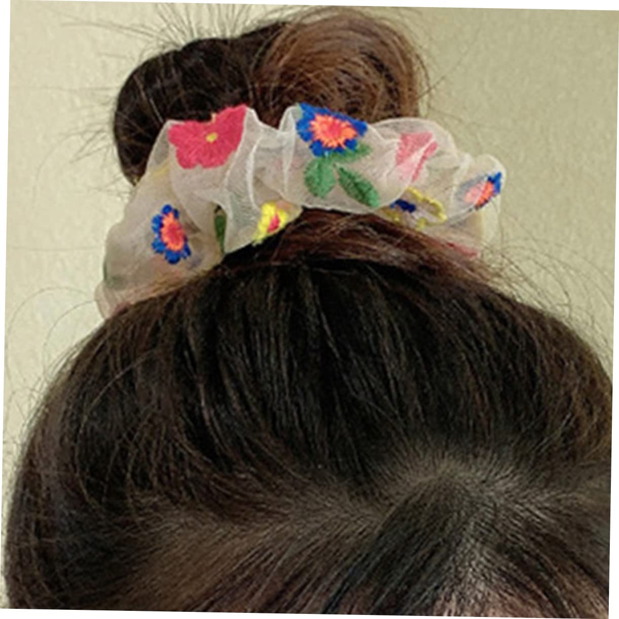 Housoutil 30piezas Coleteros De Flores Bordadas Para Peinados Accesorios De Cabello Para Mujer y Para Coletas y Peinados
