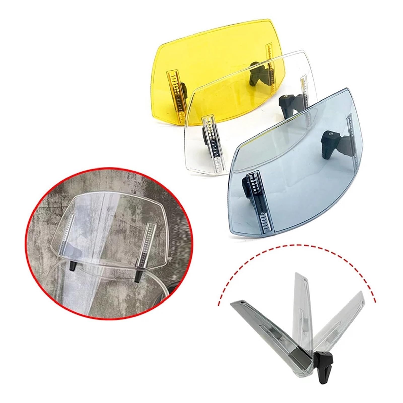 Przednia szyba motocyklowa Pasuje Do Honda NC700X NCSexecute X Integra750 CTX700 NSS750 NC700S Riser Deflektor Uniwersalna Regulowana Przednia Szyba powietrzadeflektor(Transparent)