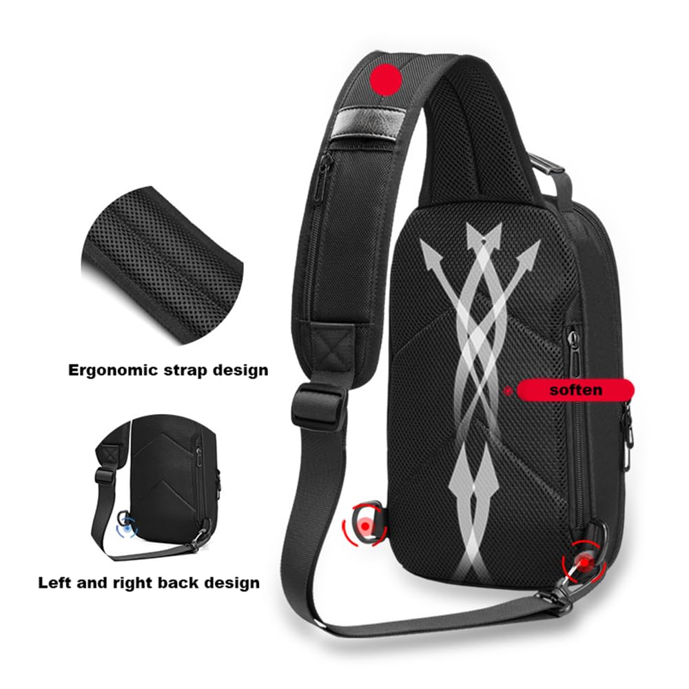 Étui de Protection à Coque Dure Sacoche de Poitrine avec Port de Charge pour ASUS ROG Ally Console Accessoires
