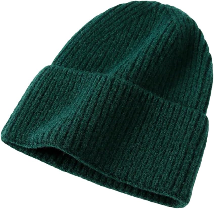 Unisex Skullies Beanies Unisex Wool Hats Men Women Winter Soft Knitted Cap Male Female Woolen Solid Color Skull Cap