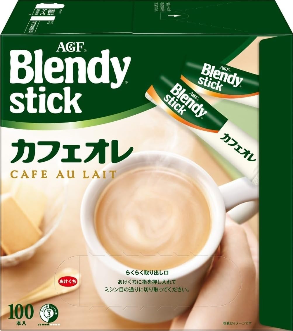 AGF Blendy stick カフェオレ 27本入 5箱セット Amazon.co.jp: AGF ブレンディ スティック カフェオレ 100本