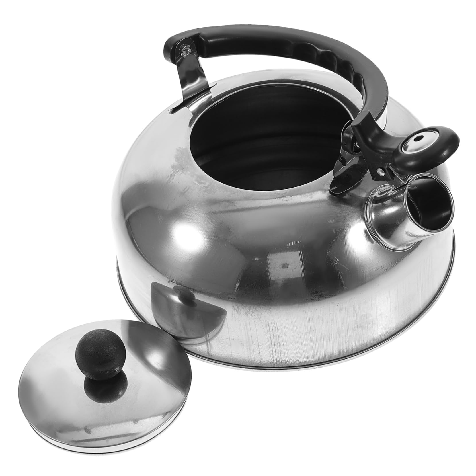NAMOARLY Stainless Steel Tea Kettle Train Whistle 1.8L Heat Tea Fast for Home Kitchen Gas Oven