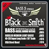 Black Smith 45-135 14"Coated Set of 5-String Electric Bass Guitar Strings