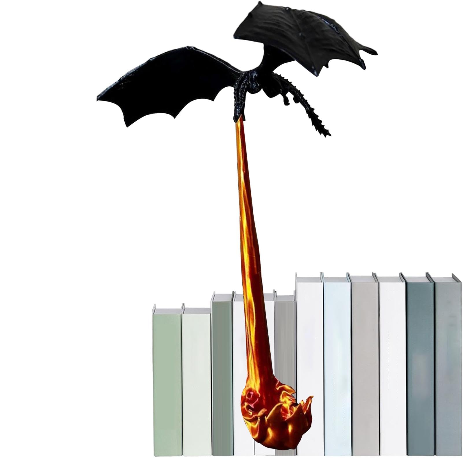 Serre-livres Dragon 3D En Plastique - Décoration Fantastique Pour Bibliothèque, Bureau Ou Halloween, Design Détaillé