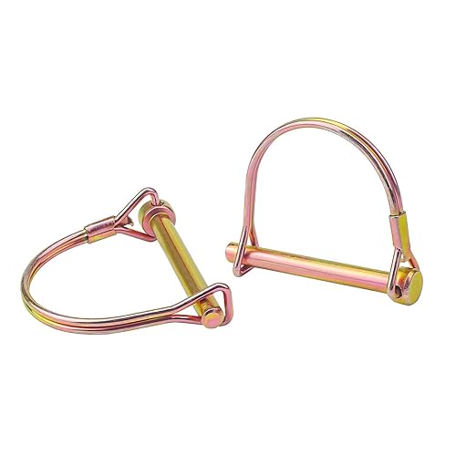 TWAITU Juego de pasadores de bloqueo de alambre de 14 de pulgada, 14 de pulgada de largo, resistente, pasadores de bloqueo de eje de toma de fuerza,