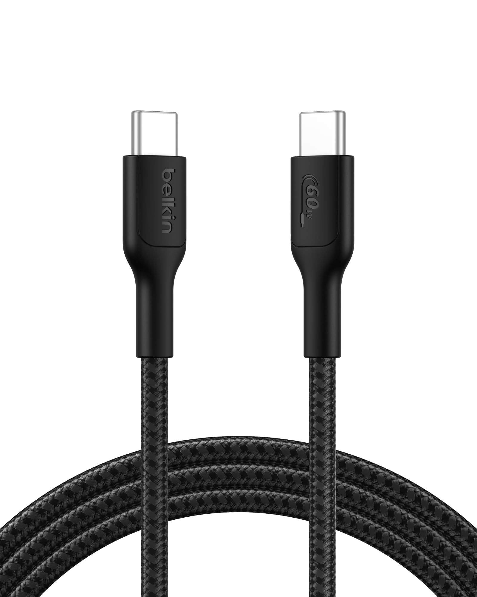 Belkin Apple Certified USB-C to USB-C Braided Nylon Cable 2 Meter | Fast Charging Cable | Type C Charger Cable for iPhone 17, 16, Galaxy S25, Pixel 9, MacBook, iPad Pro | 2 Years Warranty | Black-picture-36