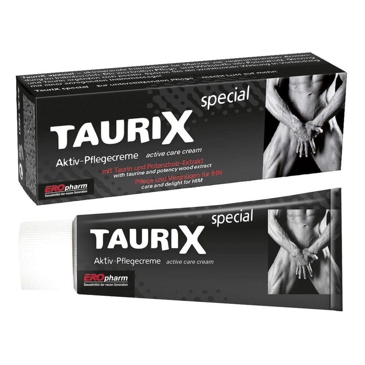 JOYDIVISION Original EROpharm TauriX Special Penis and Testicle Ointment with Taurine, 40 ml | Activating Care Cream for Enhanced Performance in The Intimate Area