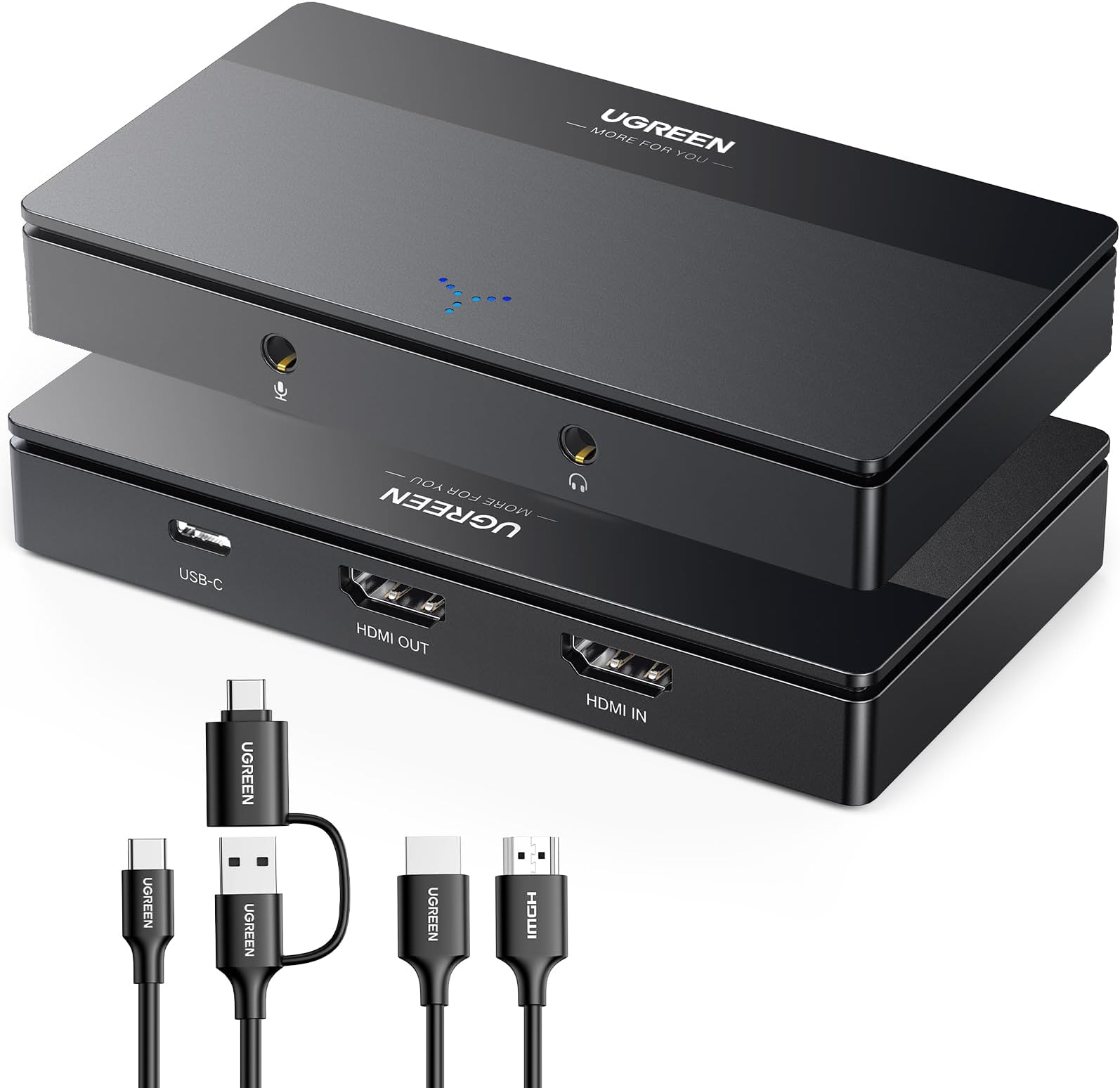 UGREEN 4K Video Capture Card, Full HD 2K 30Hz 1080P 60FPS USB C 3.0 HDMI Video Capture Device with Low Latency for Streaming, Gaming, and Conferencing Compatible with Switch, PS4/5, PC and Mac