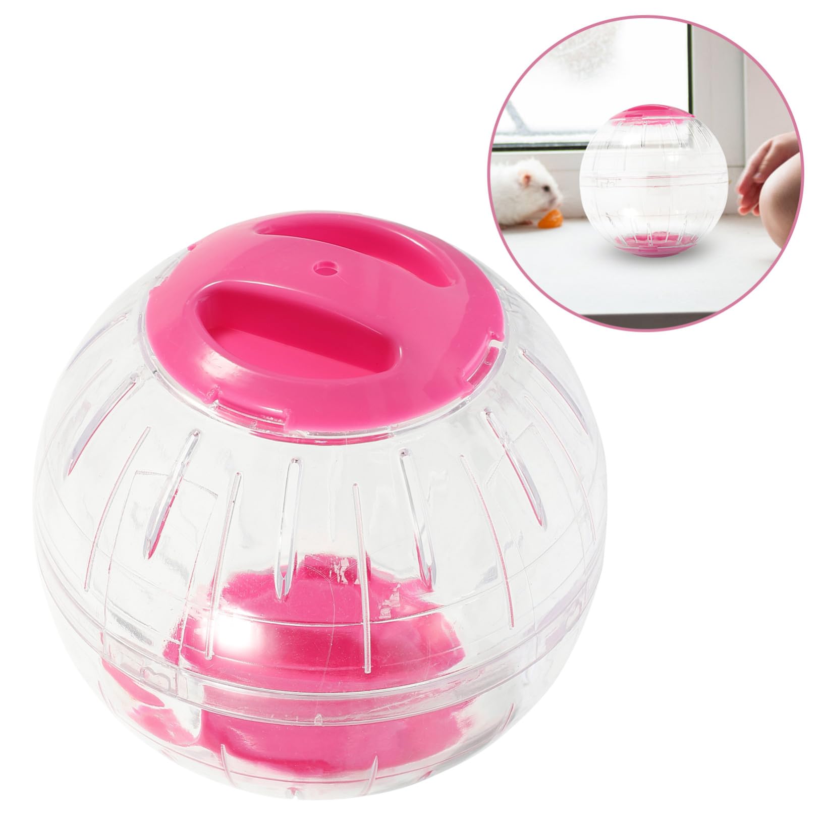 4 Piezas Pelotas de Ejercicio para Mascotas Transparentes con Ventilación Diseño Antiescape para Hámsters Jerbos y Pequeños Roedores Ruedas Seguras y Portátiles para Actividad