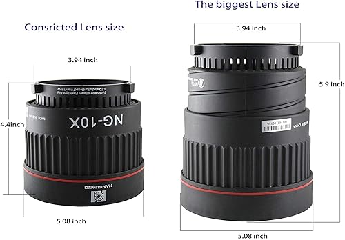 Miniatura 3 de NG-10X Bowens Mount Fresnel Adaptador de enfoque de lente Fresnel Spot S-Mount Adaptador 10-40 5X más brillante para Godox sl-60w Bowens Mount