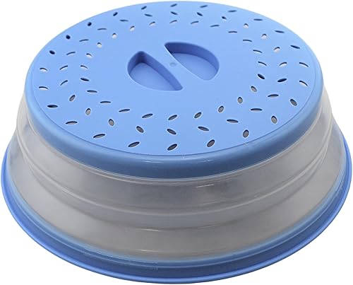Dependable Industries' 2 en 1 plegable cubierta protectora contra salpicaduras de microondas y colador de lavado de verduras: lo último en cocina