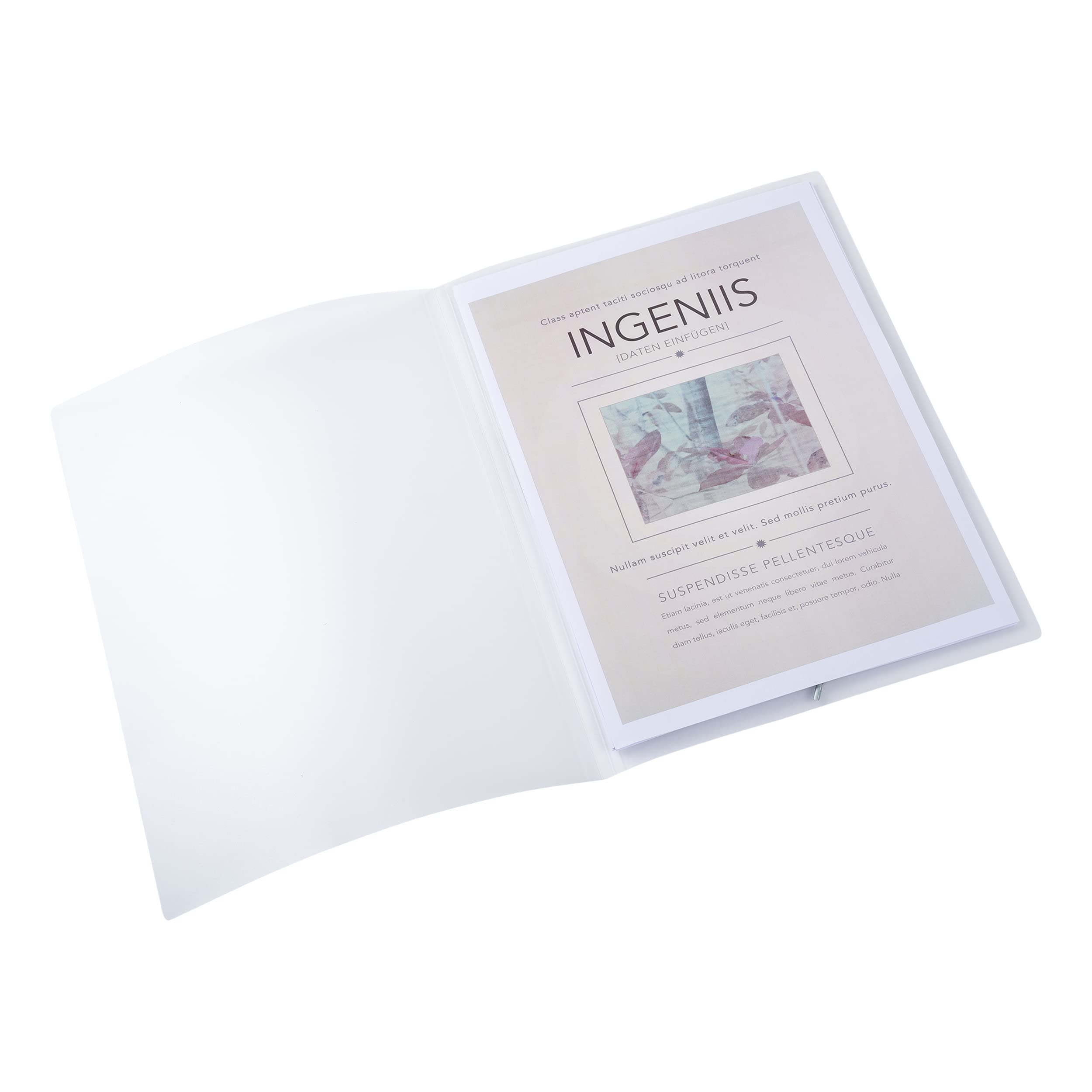 Oxford Eckspanner A4, aus Kunststoff, farblos, transparent, 10 Stück