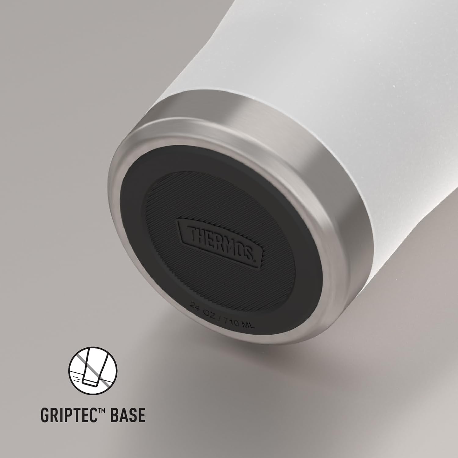 THERMOS ICON SERIES, Stainless Steel Cold Tumbler with Slide Lock, 24 Ounce, Snow - Image 6