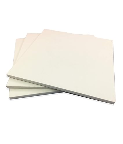 AmericanElm Pack of 6 PVC Board for DIY Craft Projects, Decorations, Mounting, Casting Patterns, Painting, Aero-Modelling, Architectural Models, etc Size: 6x6 Inch, 5 mm Thick.