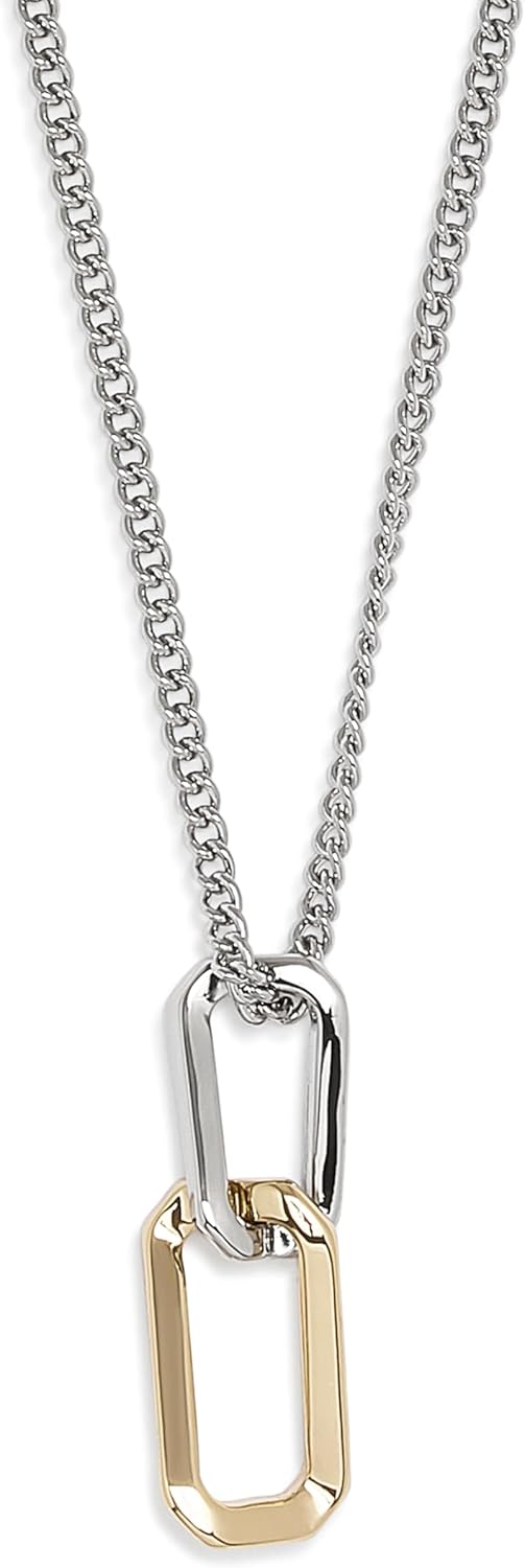 AllSaints Women's Signature Hexagon Twist Pendant Necklace - Image 2