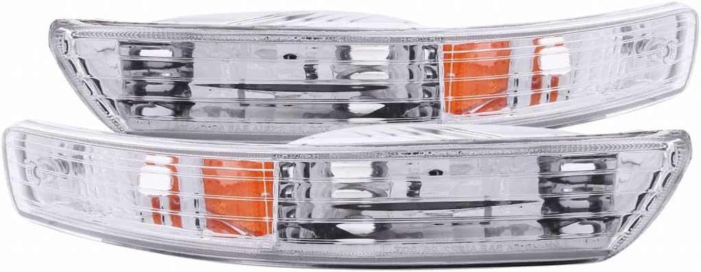KarParts360 ANZO For Acura Integra 1998-2001 Parking Lights Euro Chrome w/Amber Reflector | 511021