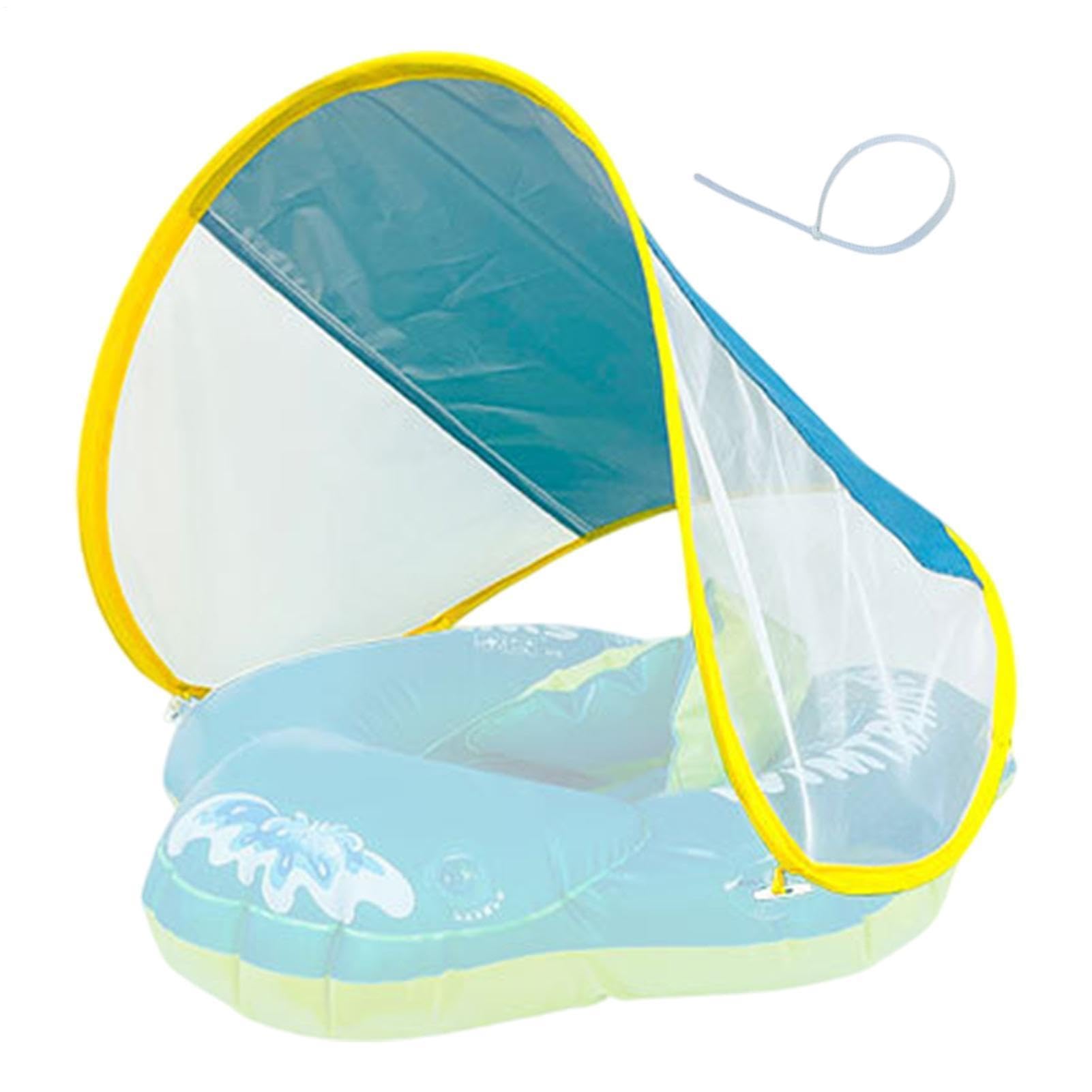 Galleggianti da nuoto, tettuccio parasole rimovibile per piscina, seggiolino di sicurezza, giocattolo per acqua, accessorio da giardino all'aperto, attrezzatura di protezione portatile per bambini