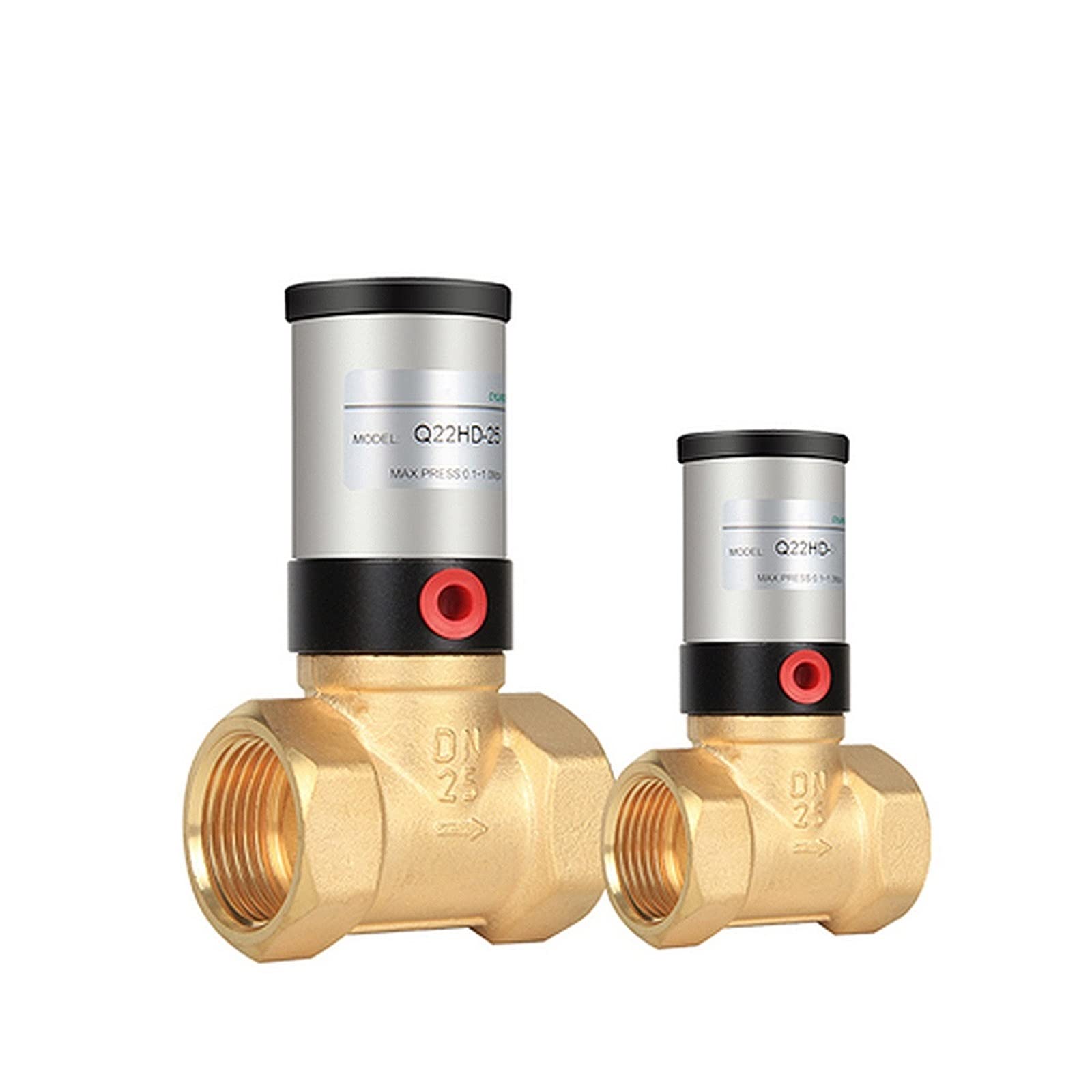 G 1/2 "3/4" 1 "DN50 2/2-drogowy mosiężny pneumatyczny zawór sterowania pneumatycznego N/CN/O dla wody olej gazowy Q22HD-15/20/25/32/40/50(PTFE,Q22HD-32 NC)