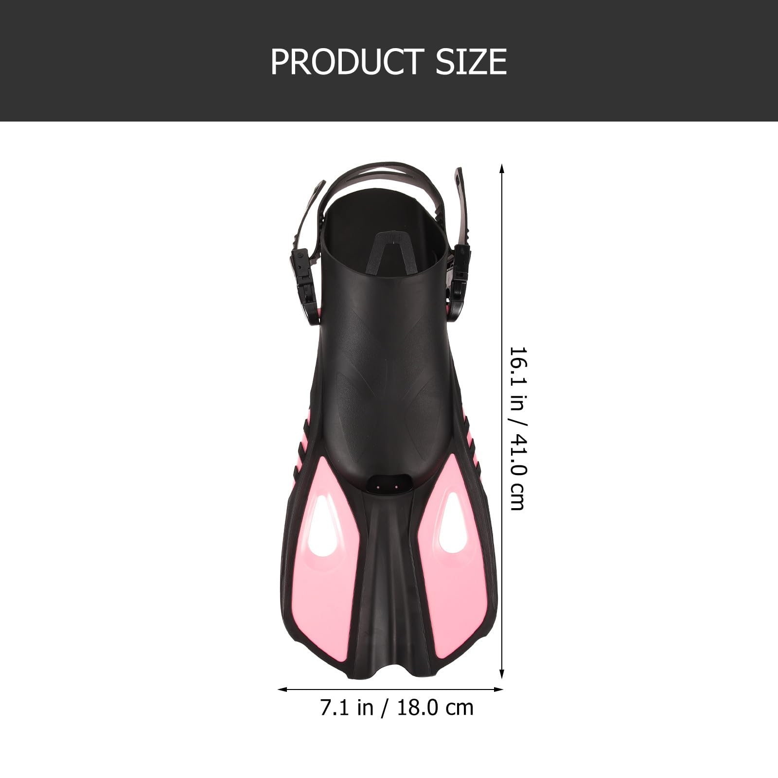 Pinne da Immersione Regolabili Adulti Rosa L/xl, 1 Paio | Gomma, per Snorkeling e Diving, Tessuto Leggero Confortevole, Postura Corretta e Minore Attrito
