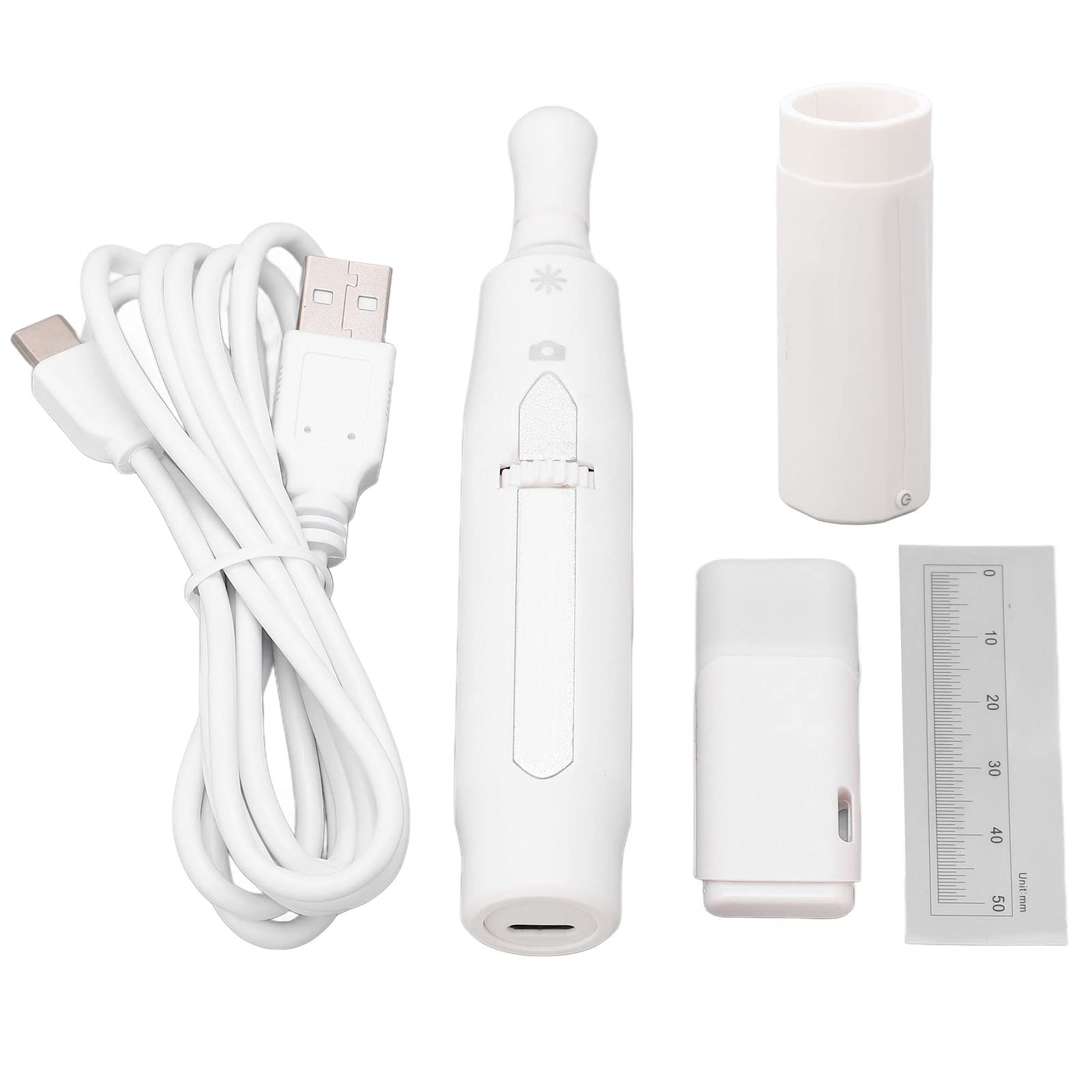 Cyfrowa kamera endoskopowa Bezprzewodowa USB Ręczna HD 2MP Rozdzielczość 1920x1080 z WiFi Box W002A Regulowana ostrość Światło LED do wąskich pomieszczeń Kontrola Biały