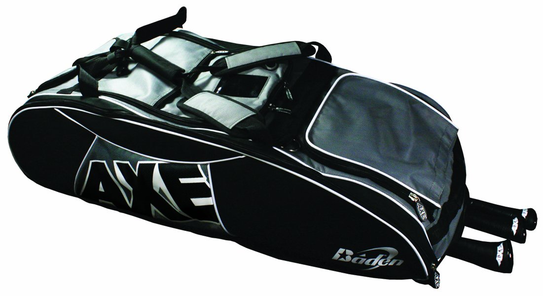 Amazon Com Baden Axe Bg2 Wheeled Bat Bag Baseball Equipment Sports Outdoors