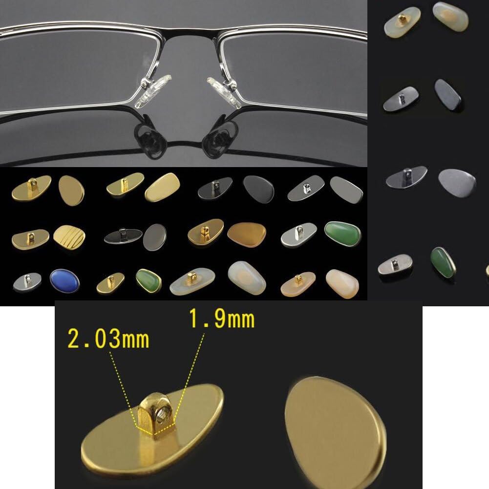 Eye Glasses Nose Pads,Silicone Nose Cushions,Titanium Material One Pair Nose Pads