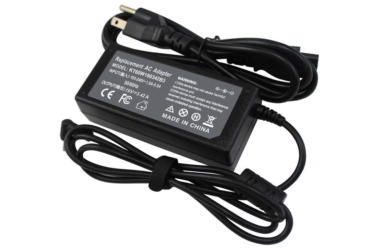 19V 3.42A/2.37A AC Charger for Acer Chromebook 11 13 14 15 CB3 CB3-111-C4HT CB3-431 CB3-111 CB5 CB5-571 CB5-311 C720C C720p C740 CB3-111-C670 Iconia W700 Tablet AO1-131/431 Laptop