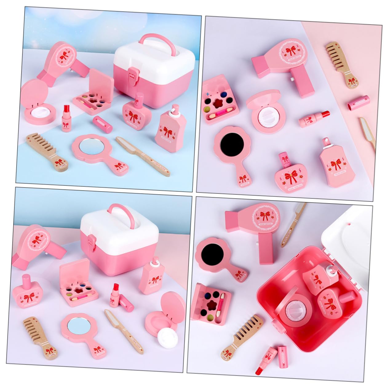 IMIKEYA Schminkset Für Junge Mädchen Spielzeug Kosmetik Spielzeug Für Zuhause Tragbares Schminkset Für Mädchen Kleines Kinderspielzeug