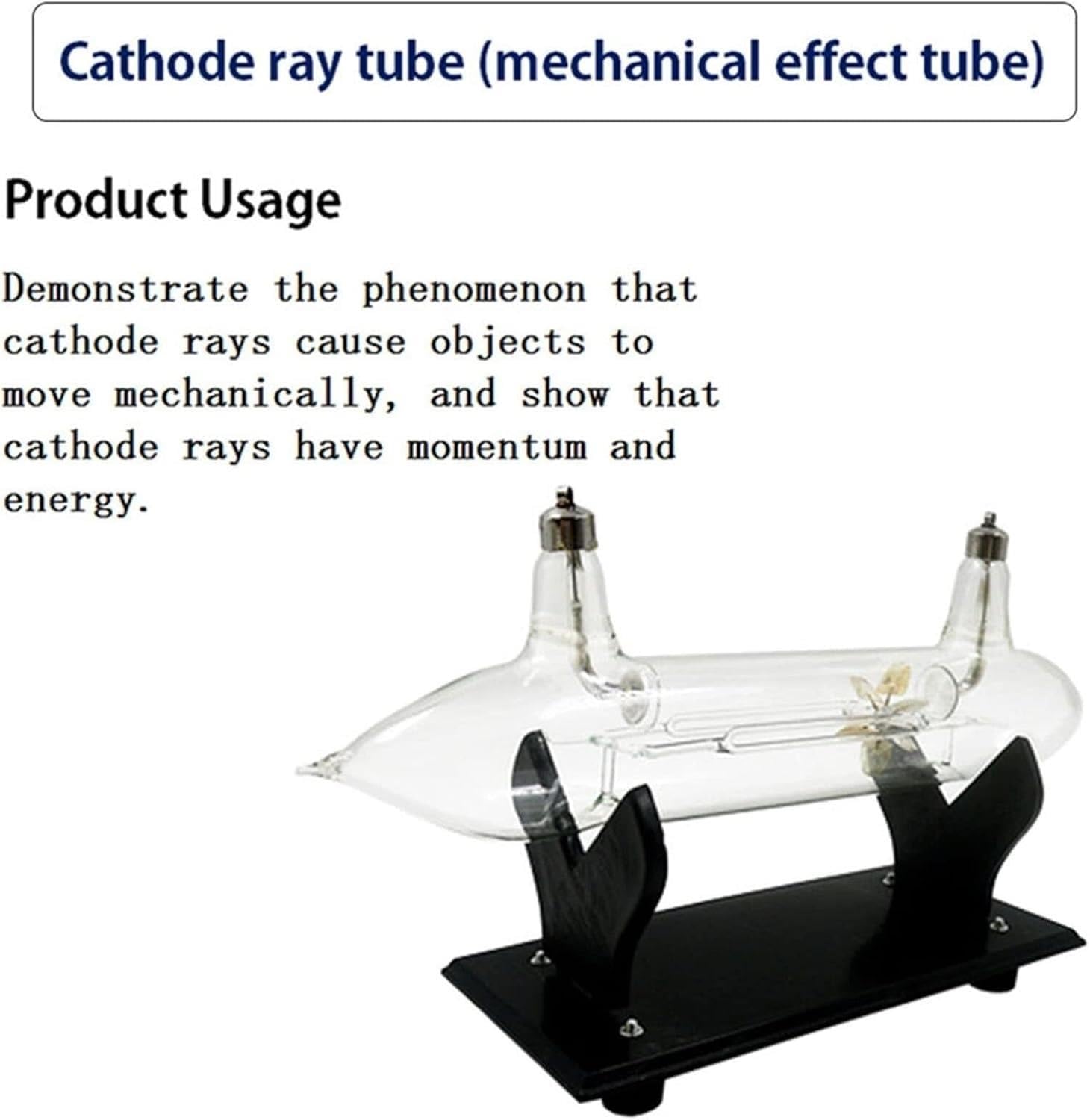 Kit di effetti meccanici con tubo a vuoto Esperimento elettromagnetico