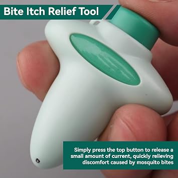 Antiitch Device, Antiinsect Bite Tool Quartz Insect Bite Healer Relief Device Remover Tool for Adult, Teenager, Home, Travel, Camping, Outdoor Activities